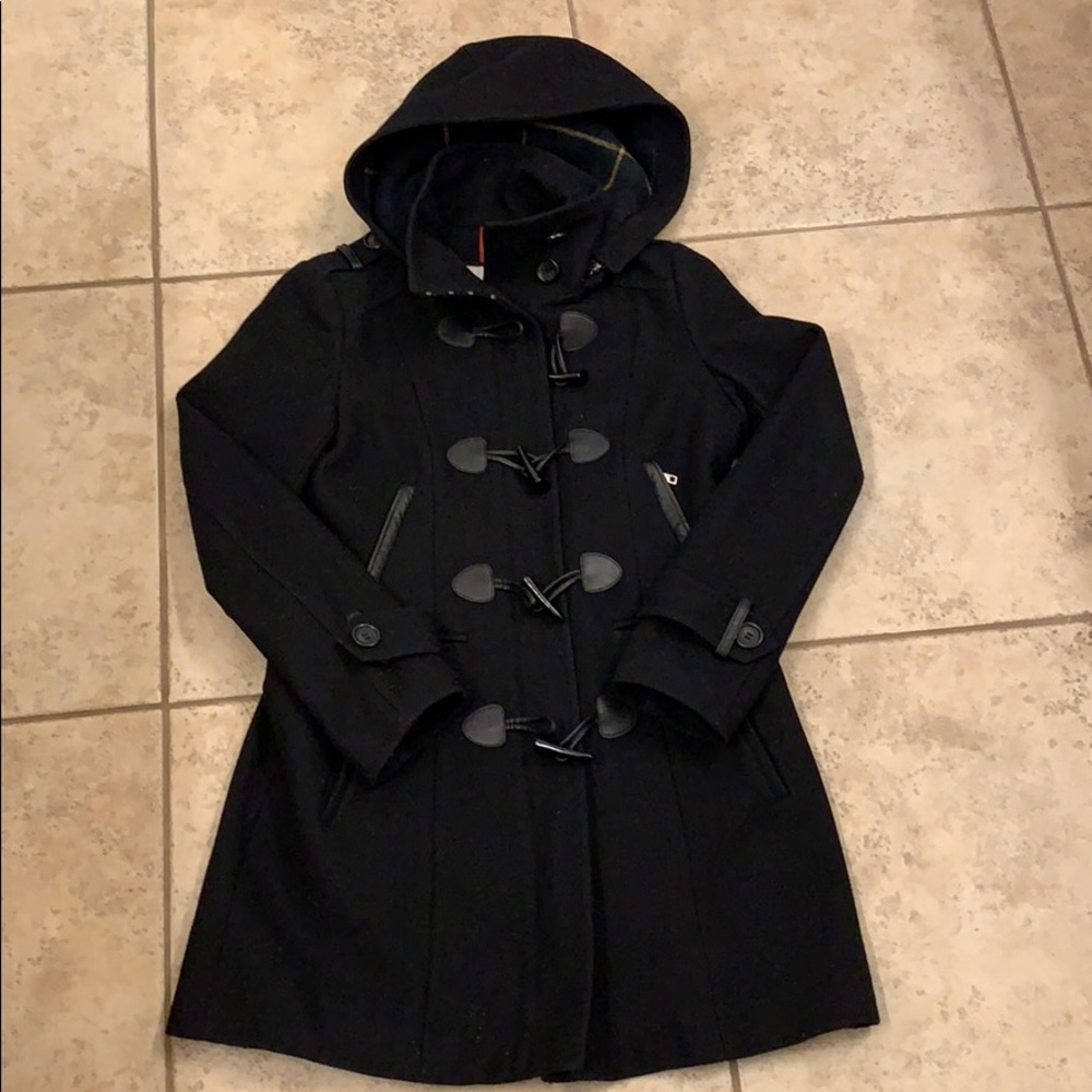 Tommy Hilfiger Wool Blend Coat Black XS